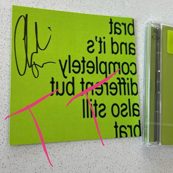 Signed Charli XCX Brat Deluxe CD Insert - Picture 2 of 3